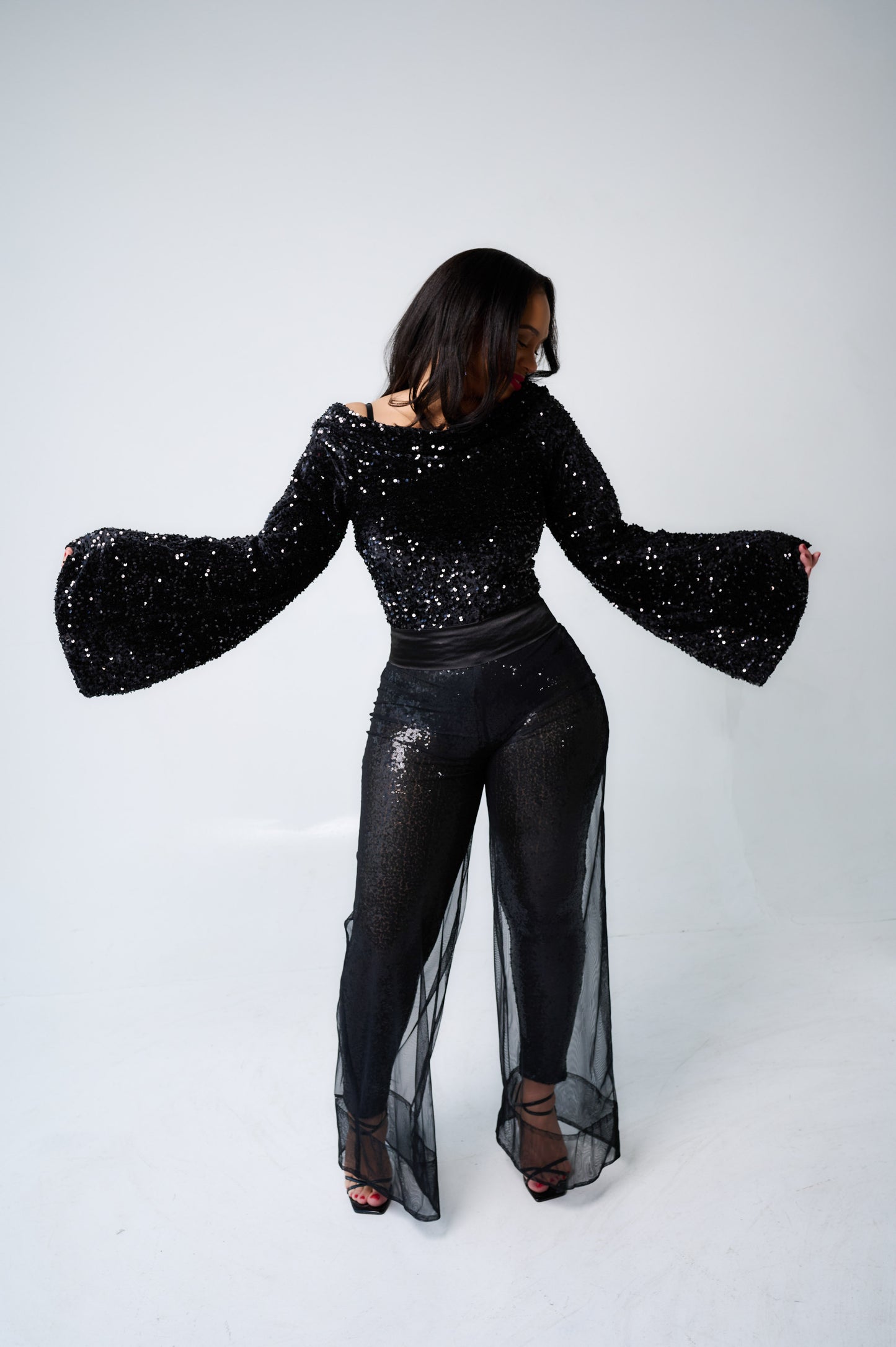 Gilded Sequin Bodysuit