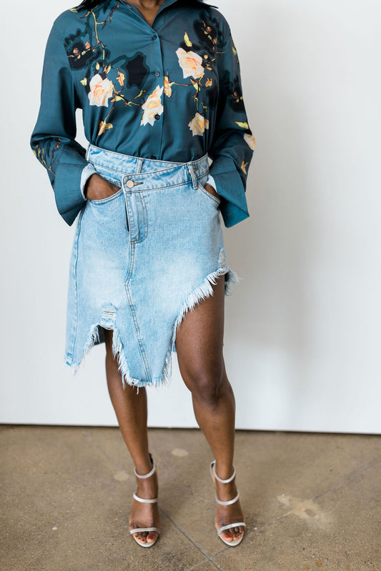 JIDE DENIM SKIRT