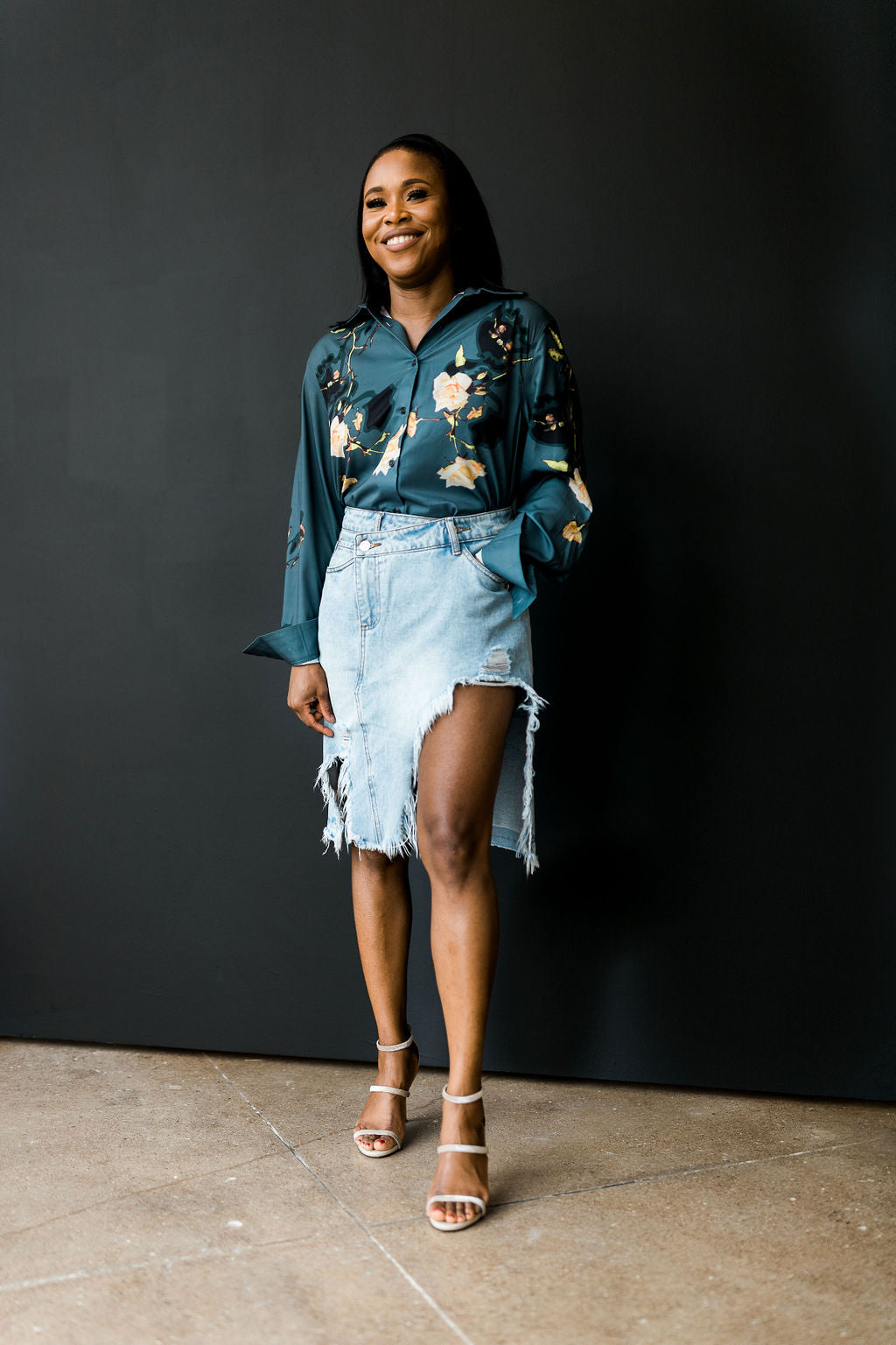 JIDE DENIM SKIRT